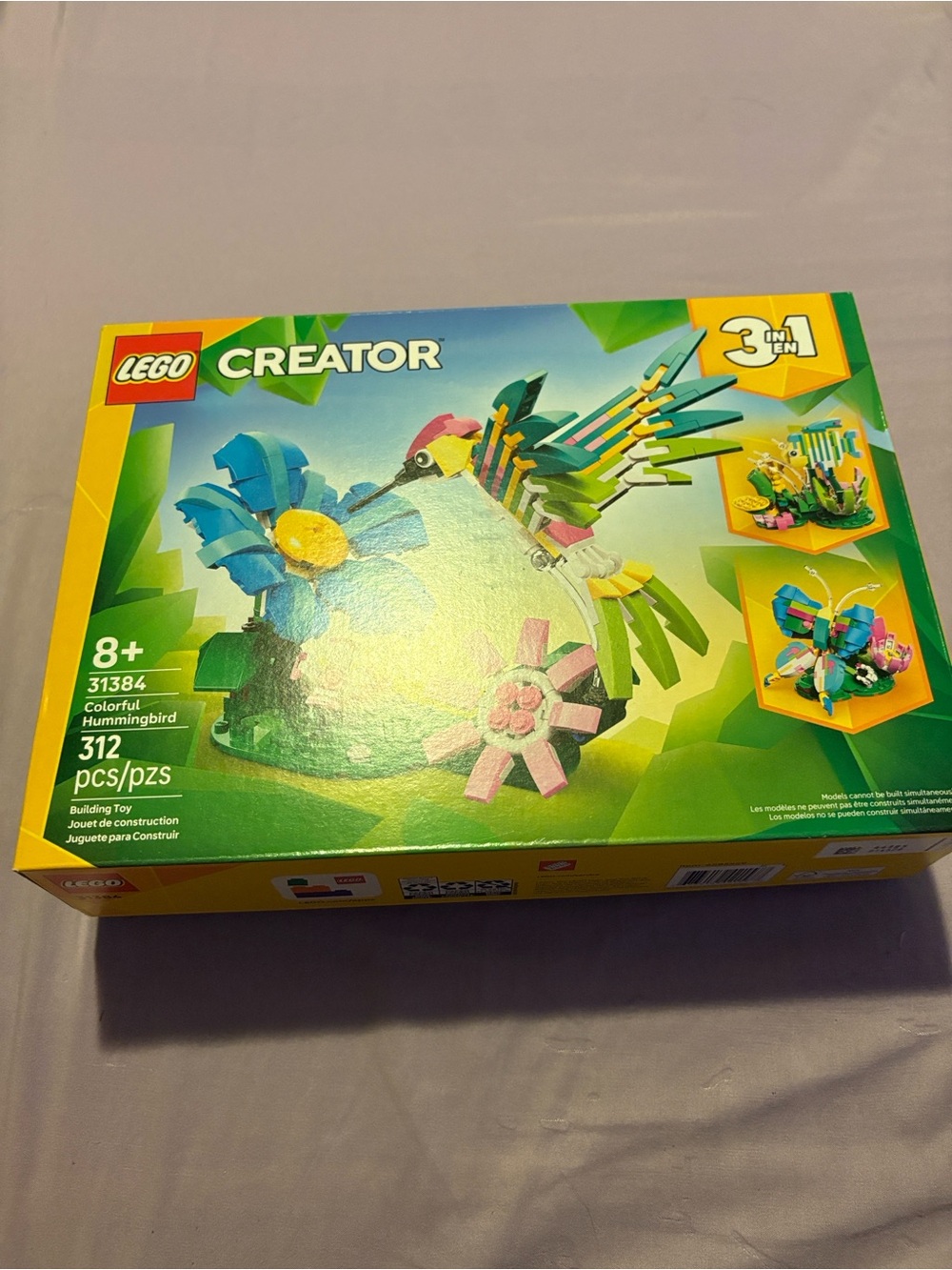 Lego Creator Colorful Hummingbird Building Set - Green, Blue, Pink, Yellow